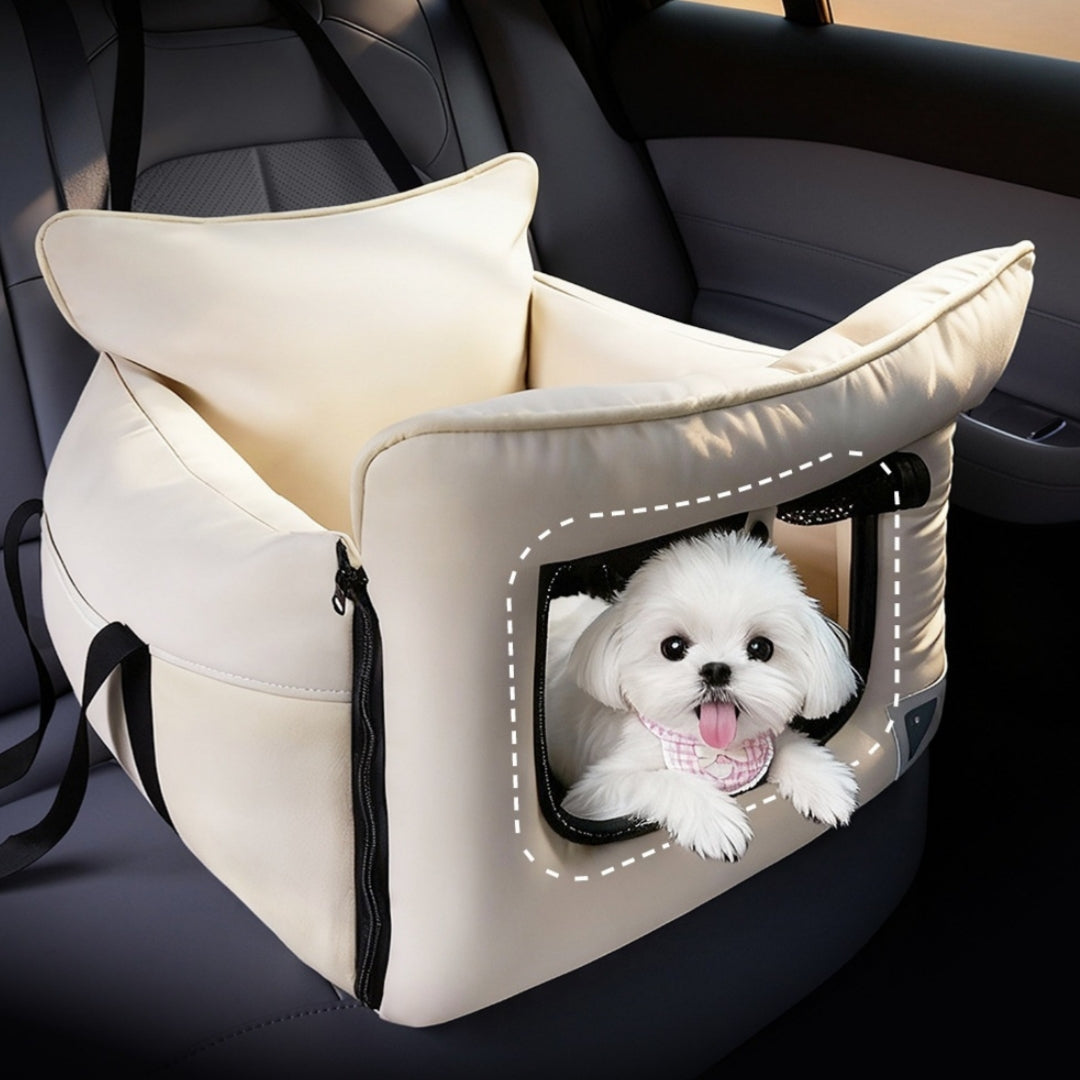 Travel in Style with Our Detachable Washable Pet Car Travel Kennel Seat