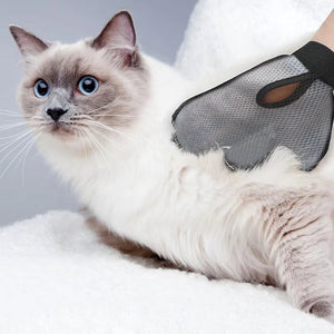 Say Goodbye to Shedding with the Silicone Pet Hair Removal Massage Grooming Glove