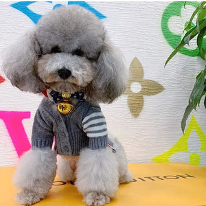 Elevate Your Pet's Fashion with Our Cozy Cardigan Sweater