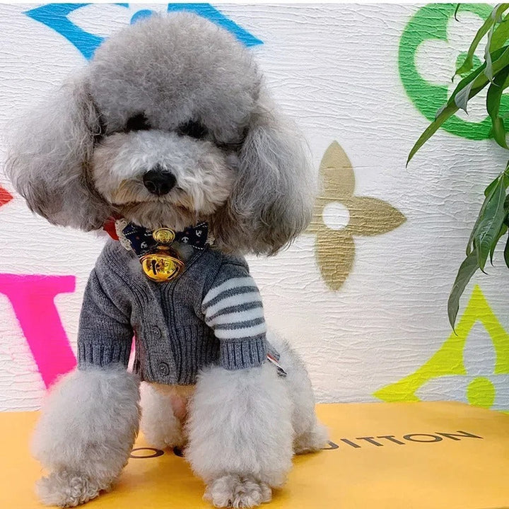Elevate Your Pet's Fashion with Our Cozy Cardigan Sweater